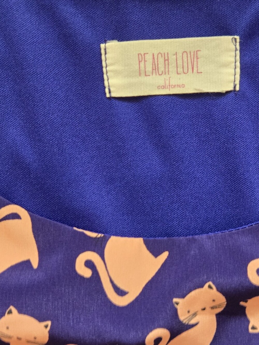 ModCloth Oh My Gosh Cat Print A-Line Dress Size L - Picture 8 of 9